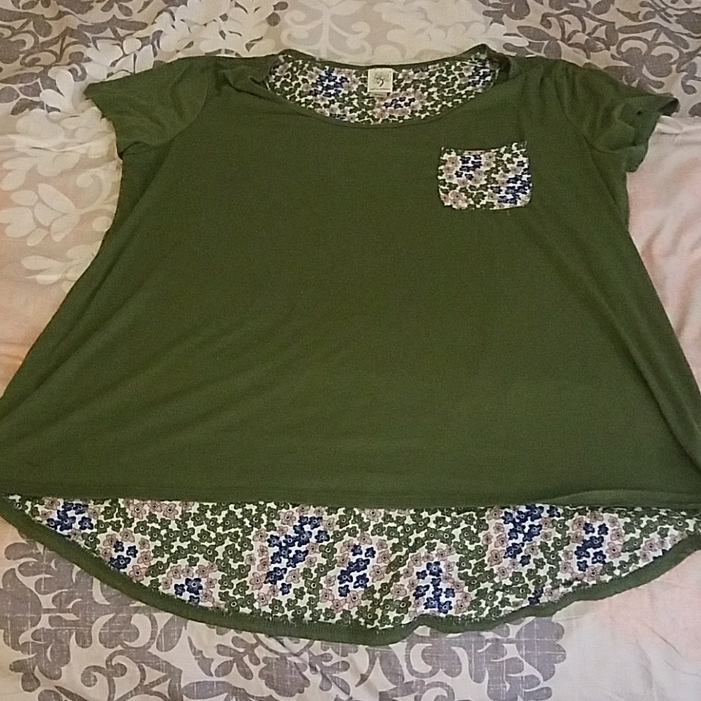 Green shirt